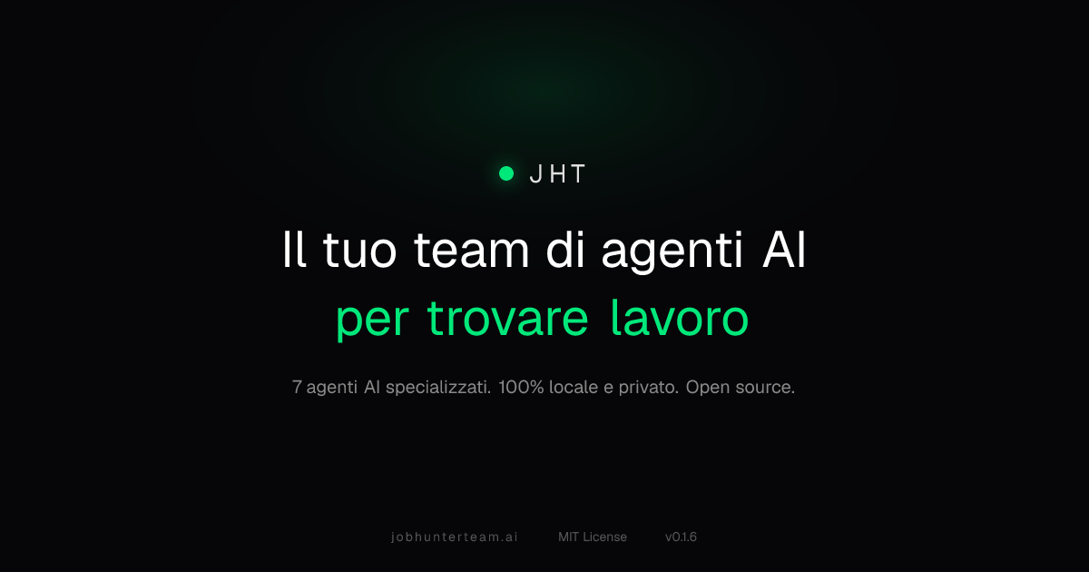 A gamified, open source AI team that finds you a job logo
